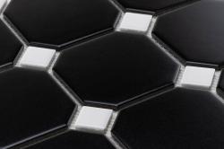 mini: Mozaika OCTAGONO BLACK MAT 30x30 (3)