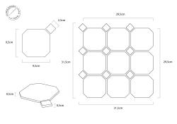 mini: Mozaika OCTAGONO WHITE MAT (4)