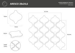 mini: Mozaika ARESCO WHITE MAT 28X24,6 (5)