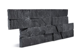 Kamień naturalny elewacyjny SLATE BLACK 10x35 czarny