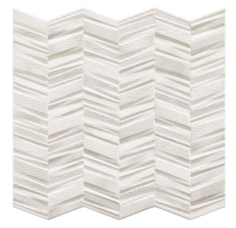 Gres CHEVRON WHITE 44x44