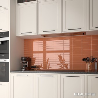 Płytka ścienna COSTA NOVA TERRA GLOSS 5x20 mała brązowa cegiełka połysk