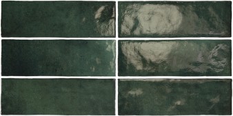 Płytka ścienna ARTISAN MOSS GREEN 6,5x20 zielona cegiełka połysk