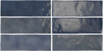 Płytka ścienna ARTISAN COLONIAL BLUE 6,5x20 niebieska cegiełka połysk
