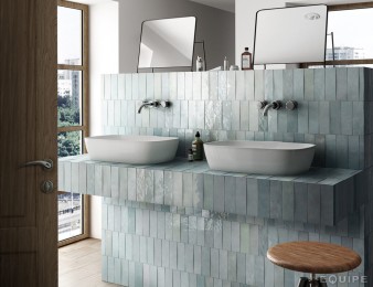 Płytka ścienna ARTISAN AQUA 6,5x20 niebieska cegiełka połysk