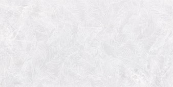 Gres MOON WHITE DECOR 3D SOFT 60x120 imitacja kamienia z motywem liści