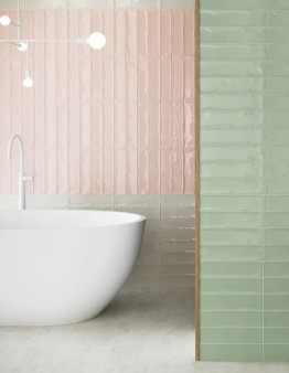 Obrazek 2 dla: Płytka ścienna OCEAN LIGHT GREY GLOSSY 7,5x30