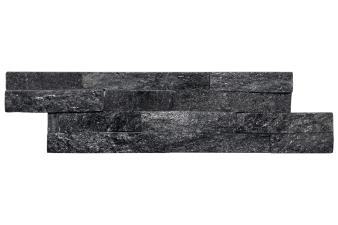Obrazek dla: Darmowa próbka  Kamień naturalny elewacyjny QUARTZ CZARNY 10x35