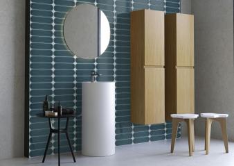 Obrazek 2 dla: Płytka ścienna OVAL COBALT BRILLO 7,5x30