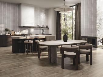 Obrazek 2 dla: Płytka ścienna OVAL GREY BRILLO 7,5x30