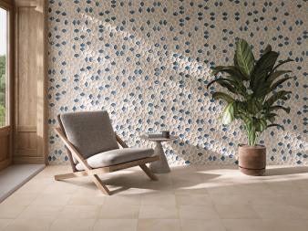 Gres BARI LATTICE SAND AQUA 33x33