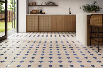 Obrazek 2 dla: Gres DOVER SAND COBALT 33x33 płytka oktagon