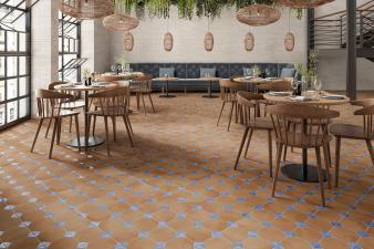 Obrazek 2 dla: Gres DOVER COTTO BLUE 33x33  płytka oktagonalna