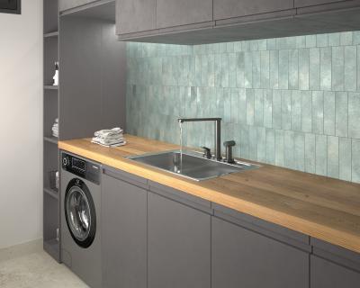 Obrazek 2 dla: Gres GREENLAND TEAL GLOSS 6,4X22,3