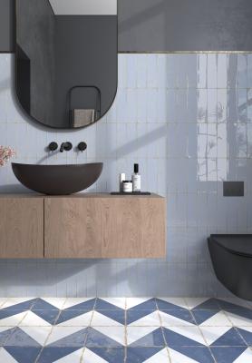 Obrazek 2 dla: Płytka ścienna ANTIGA AZUL 6,9X24