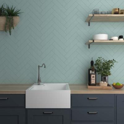 Obrazek 2 dla: Płytka ścienna FLAT ANISE GREEN MATT 7.5X30