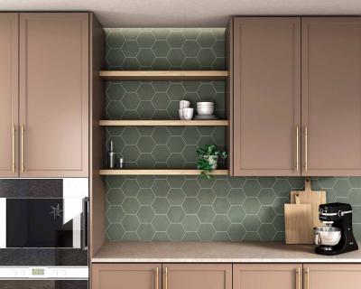 Obrazek 2 dla: Gres SUNSET GREEN HEX 15x17,3