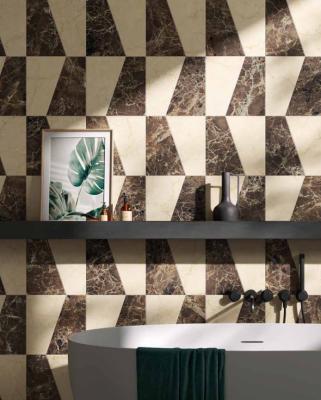 Obrazek 2 dla: Gres MAJESTIC MOSAICO TRAPEZIO BRUNO ALICANTE / CREMA REZZATO 30x30