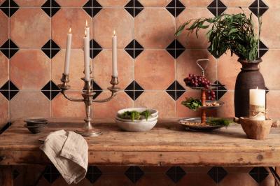 Obrazek 2 dla: Gres FS NONNA BLACK DECOR LT 45,2x45,2