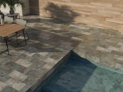 Obrazek 2 dla: Gres basenowy KILAUEA RELIEF MIX 30,3x61,3