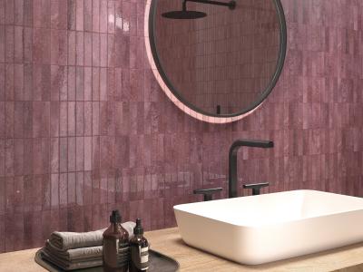 Obrazek 2 dla: Płytka ścienna TOUCH BURGUNDY 10x30