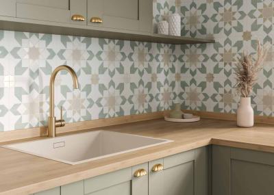 Obrazek 2 dla: Gres DOHA GREEN FLOWER SP 22,3x22,3