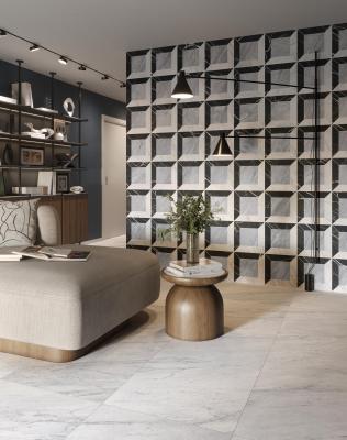 Obrazek 2 dla: Gres MAJESTIC PRESTIGE BLU/NERO/BIANCO 60x120
