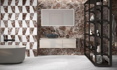 Obrazek 2 dla: Gres MAJESTIC VISUAL BIANCO/ROSSO 60x120