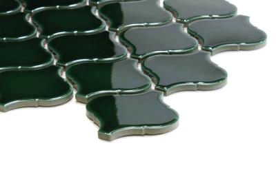 Obrazek 2 dla: Mozaika ARESCO GREEN GLOSS 28x24,6
