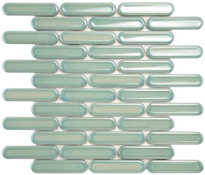 Obrazek dla: Mozaika BISCARE ROYAL LIGHT GREEN GLOSS 30,6x30,2