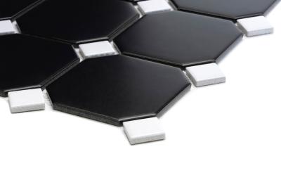 Obrazek 2 dla: Mozaika OCTAGONO BLACK MAT 30x30