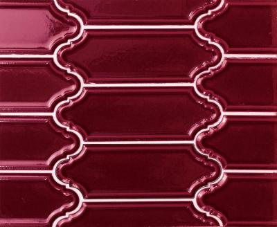 Obrazek 2 dla: Płytka ścienna HAMPTONS MECOX CHERRY CRACKLED 5X15