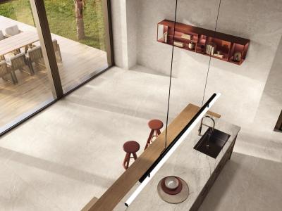 Obrazek 2 dla: PREMIERA PRODUKTU  Sprzedaż wkrótce  Gres KAMARI STONE BEIGE LAPATTO 120x120